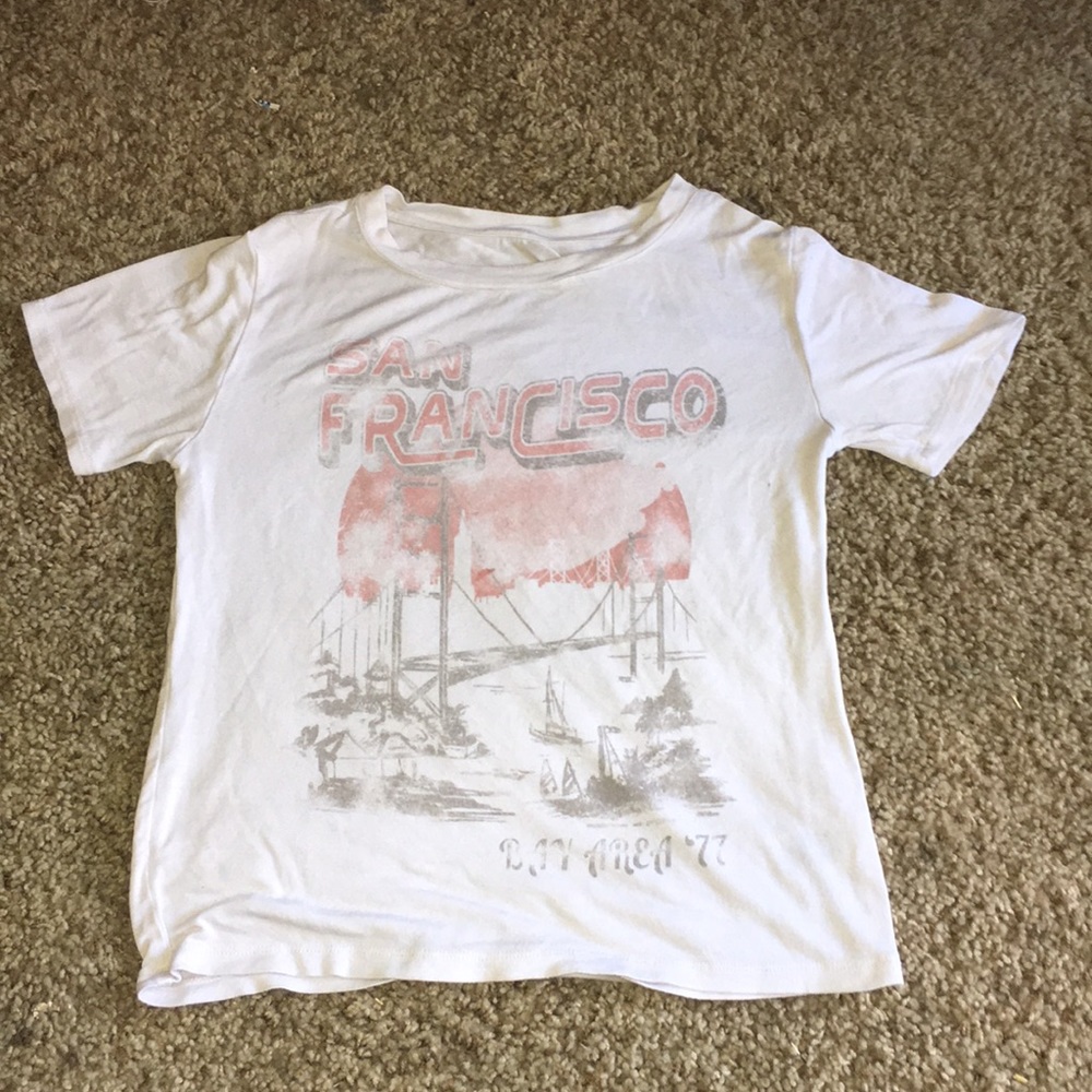 White, San Francisco, a little bit see through.